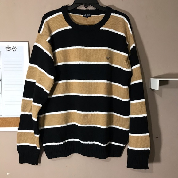 SOLD AJ ARMANI JEANS Mens Pull Over Sweater - Picture 8 of 8